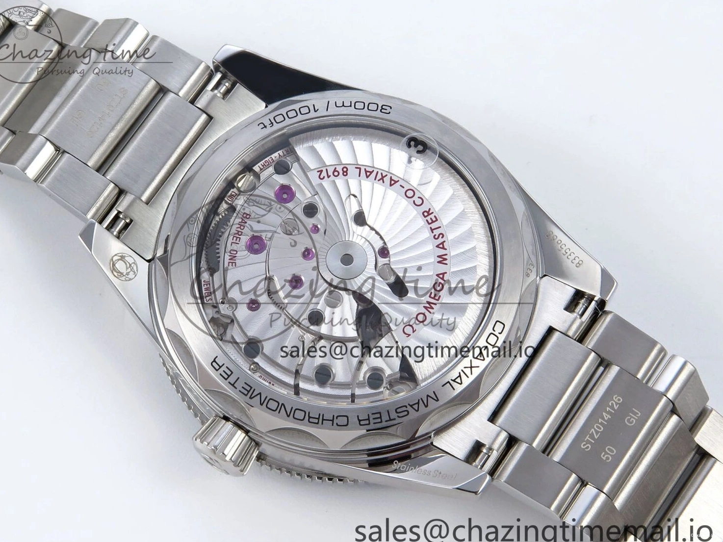 0401 Elegant Seamaster 300 Heritage SS VSF 1:1 Best Edition Blue Dial on SS Bracelet A 7701